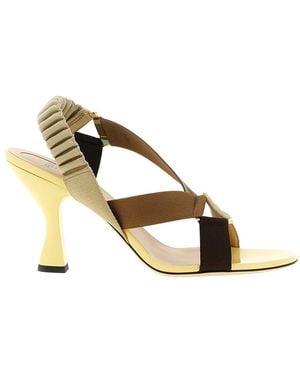 Fendi High Heel Sandals - Metálico