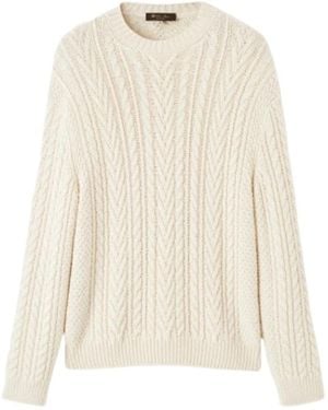 Loro Piana Schooner Rundhals-Pullover - Weiß