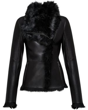 V S P Adila Toscana Shearling Jas - Zwart