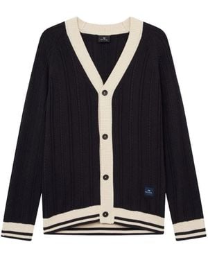Paul Smith Truien & Vesten ,Blauw ,Katoen V22681 Cardigan - Zwart
