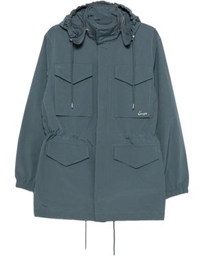 KENZO Parka Mit Tunnelzugsaum - Blau