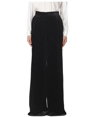 Alberta Ferretti Wide Trousers - Black