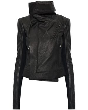 Rick Owens Leather Jackets - Negro
