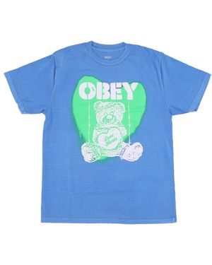 Obey Love Hurts Pigment Choice Box Tee - Blauw