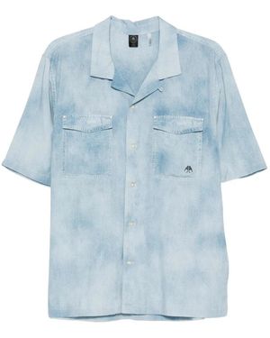 Moose Knuckles Overhemden ,Blauw ,Short Sleeve Shirts