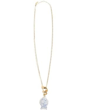 Chloé Bloomcraft Double-Chain Anhänger Halskette - Mettallic