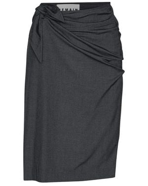 REMAIN Birger Christensen Midi Skirts - Grey