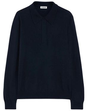 Jil Sander Round-Neck Knitwear - Blu