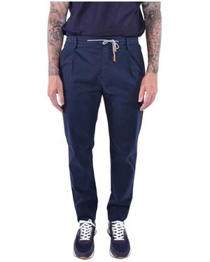 Eleventy Slim-Fit Trousers - Blue
