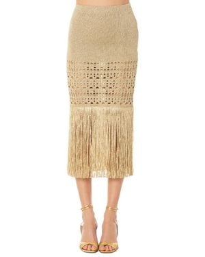 SIMONA CORSELLINI Midi Skirts - Natural