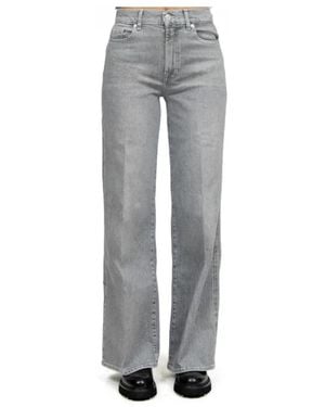 7 For All Mankind Wide Jeans - Grijs