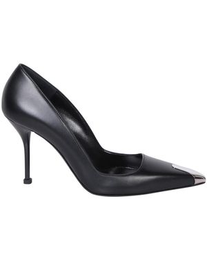 McQueen Zapatos de tacón alto de cuero - Azul