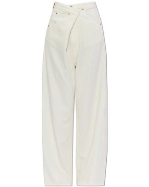 DARKPARK Ines Fold-Over Jeans - Wit