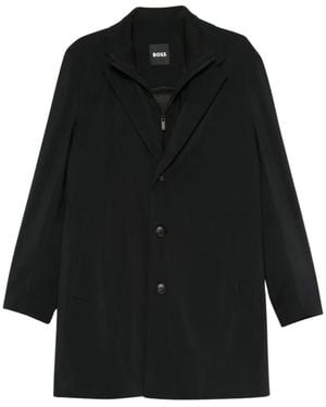 BOSS Single-Breasted Coats - Noir
