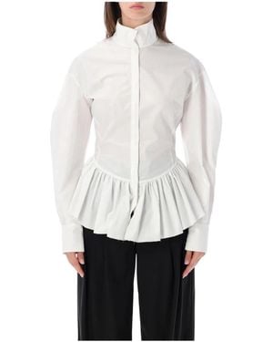 Thelatest Overhemden ,Wit ,Katoen Elaine Shirt Popeline