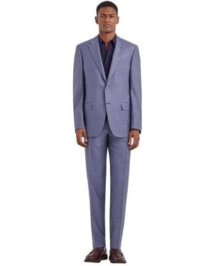 Canali Single Breasted Suits - Blue