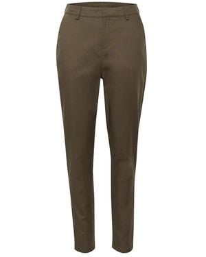 Kaffe Slim-Fit Trousers - Vert
