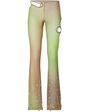 Gcds Wide Trousers - Verde