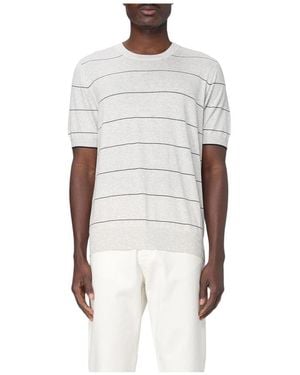 Brunello Cucinelli Fijn Gebreid T-Shirt - Wit