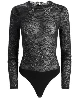 Alice + Olivia Taeyn Kant Body - Zwart