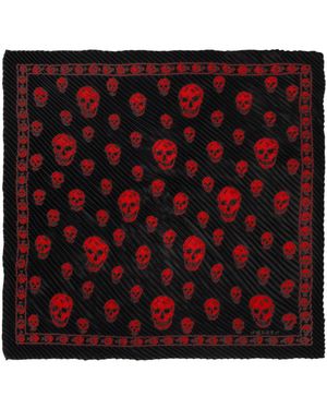 McQueen Silky Scarves - Rojo