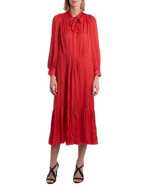 Zadig & Voltaire Roland Wjcp0415F Satin Midi Dress - Red
