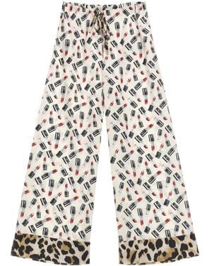 5 PROGRESS Wide Trousers - Blu
