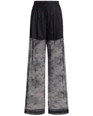Alberta Ferretti Wide Trousers - Grey
