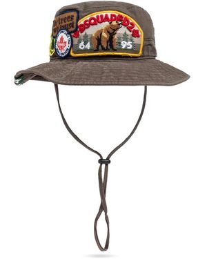 DSquared² Cappello a capsula 'invicta' - Marrone