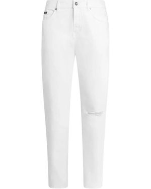 Dolce & Gabbana Straight Jeans - Blanco