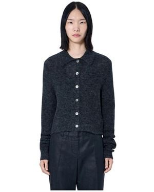 Our Legacy Mazzy Polo Cardigan - Blau