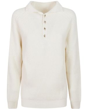 Dondup Dt458M00988D002002 Rundhals-Strickpullover - Weiß