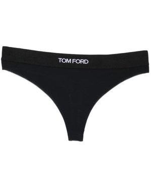 Tom Ford Ondergoed ,Zwart ,Modal Signature Thong