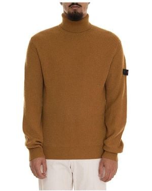 Peuterey Stylischer Strickpullover Für Männer - Braun