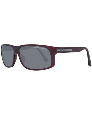 Porsche Design Occhiali da sole uomo bordeaux polarizzati rettangolari - Grigio