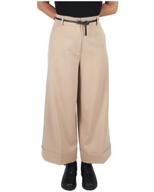 ALESSIA SANTI Wide Trousers - Neutro