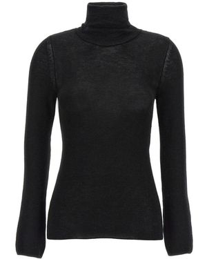 Tom Ford Silk Cashmere Turtleneck Sweater - Zwart