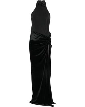 ANDAMANE Kleedjes ,Zwart ,Polyester Jessie Maxi Jurk