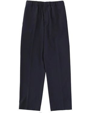 Lardini Broeken ,Blauw ,Leer Pavice Broeken