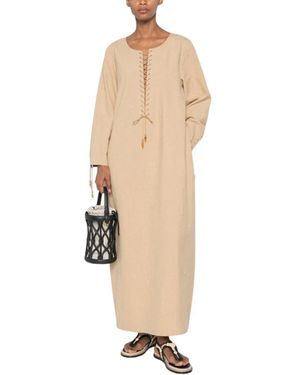 Tory Burch Kleedjes ,Linnen Linnen Kaftan - Naturel