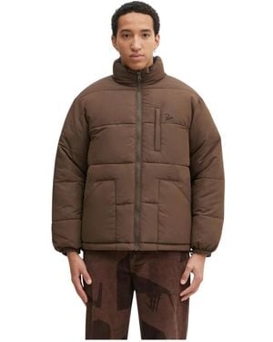 by Parra Protect The Sun Reversible Puffer Jacket - Braun