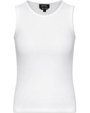 A.P.C. Sleeveless Tops - White