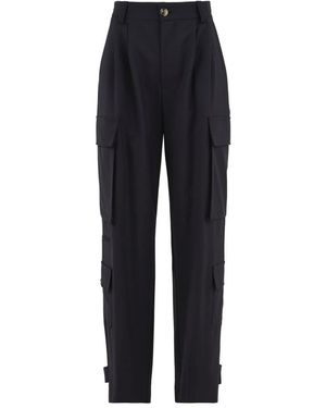 SOLOTRE Tapered Trousers - Blue