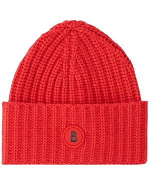 Bogner Kilian Gebreide Kasjmier Muts - Rood
