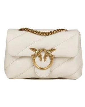 Pinko Love Puff Mini Cl Sheep Nappa - Wit