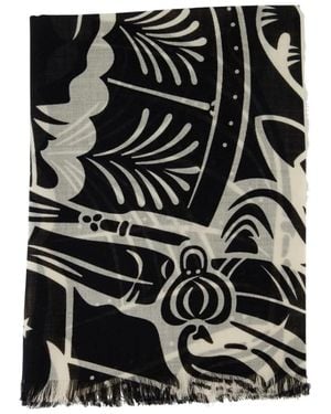 Burberry Winter Scarves - Black