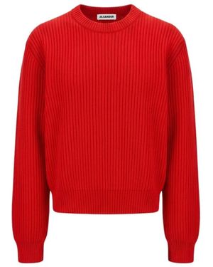 Jil Sander Truien & Vesten ,Rood ,Trui