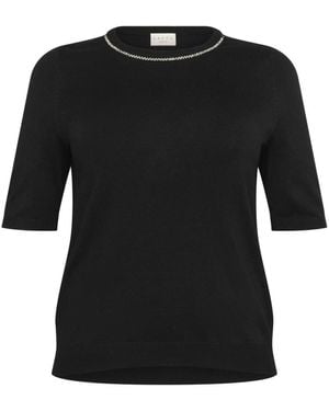 Kaffe Round-Neck Knitwear - Nero