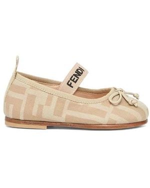 Fendi Ballerina Shoes - Natural