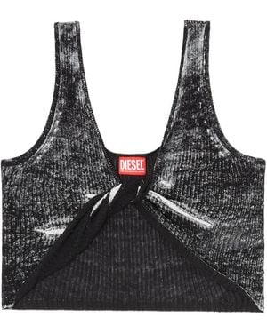 DIESEL Sleeveless Tops - Negro